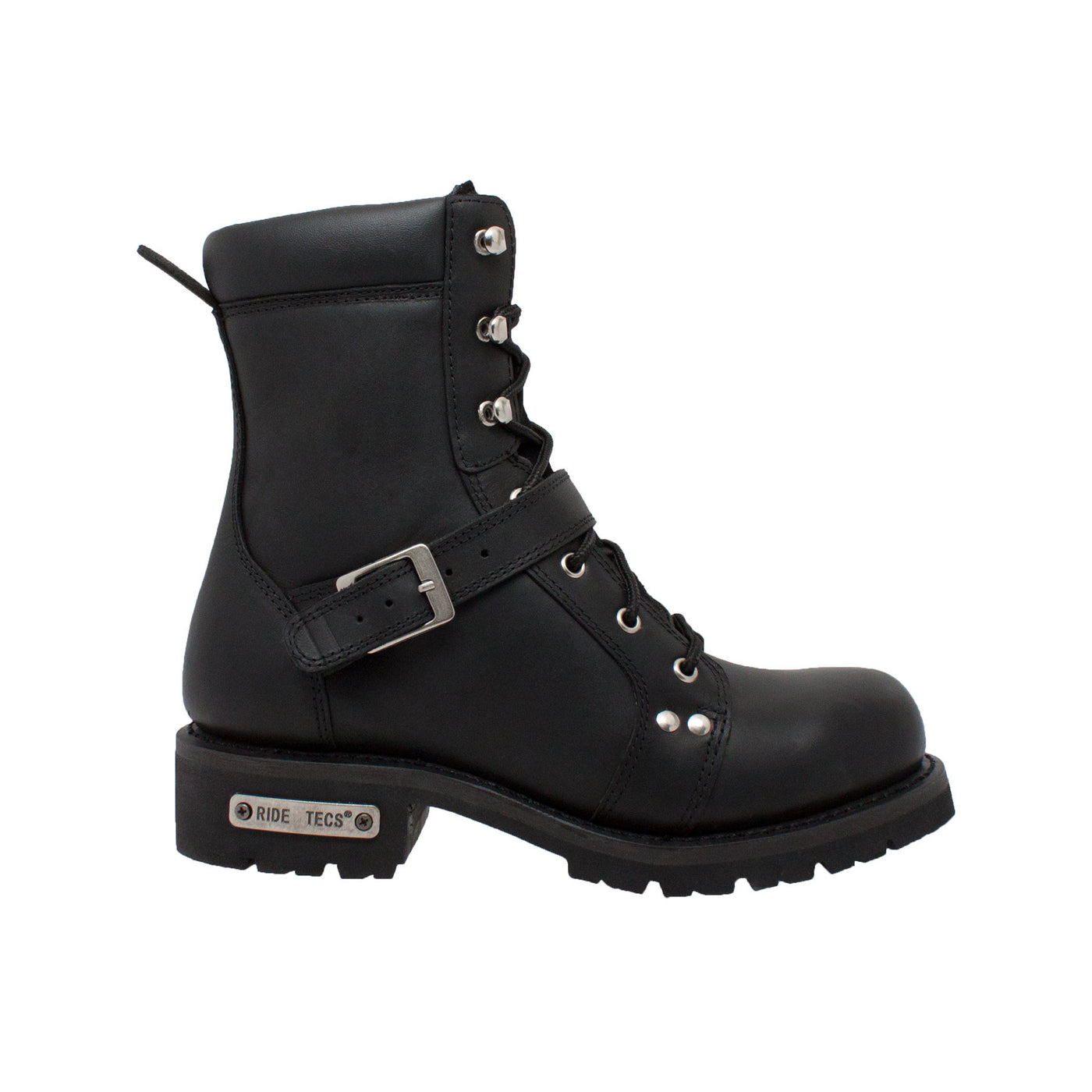 Men's 8" Zipper Lace Black - 9146 - Shop Genuine Leather men & women's boots online | AdTecFootWear