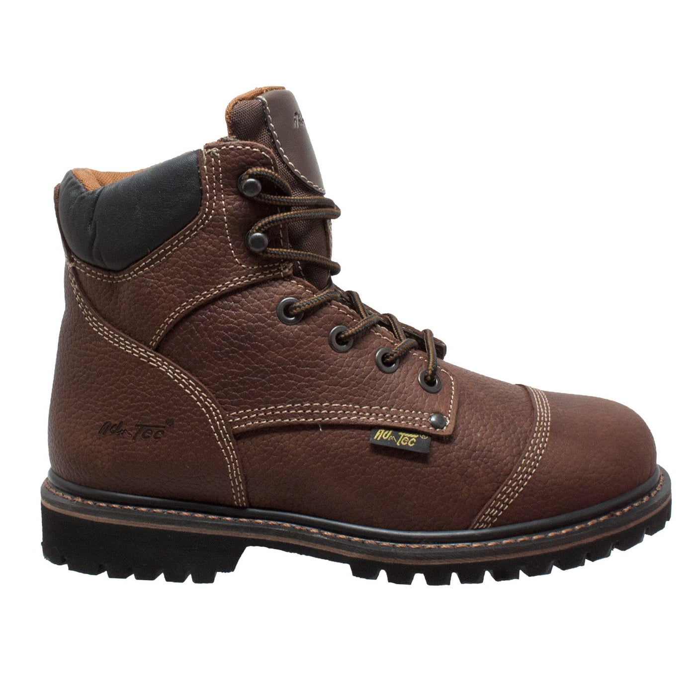 Men's 6"  Light Brown Comfort Work Boot - Shop Genuine Leather men & women's boots online | AdTecFootWear