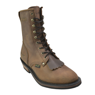 Men's 9" Tan Packer - 9224 - Shop Genuine Leather men & women's boots online | AdTecFootWear