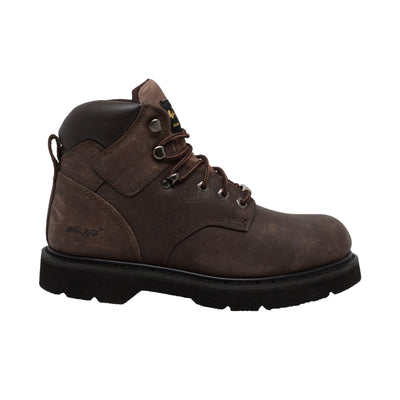 Men's 6" Steel Toe Work Boot Brown - 9328 - Shop Genuine Leather men & women's boots online | AdTecFootWear