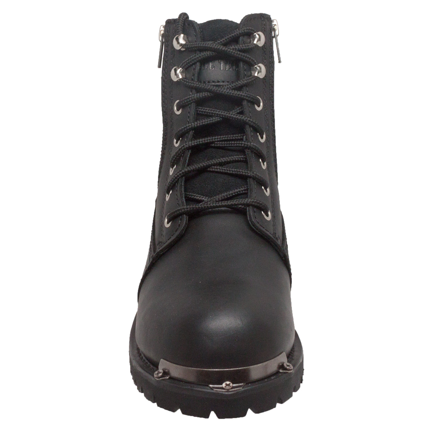 Men's 6" Reflective Double Zipper Biker Black - 9797 - Shop Genuine Leather men & women's boots online | AdTecFootWear