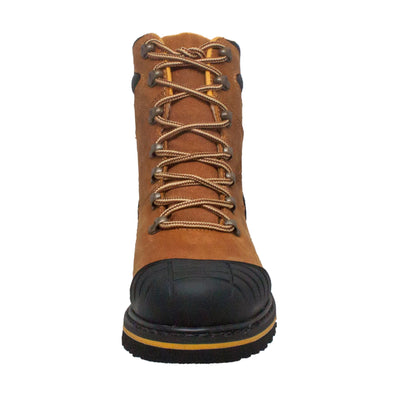 Men's 7" Steel Toe Work Boot Light Brown - 9804 - Shop Genuine Leather men & women's boots online | AdTecFootWear