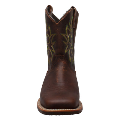 Men's 11" Work Western Square Toe Brown - 9829 - Shop Genuine Leather men & women's boots online | AdTecFootWear