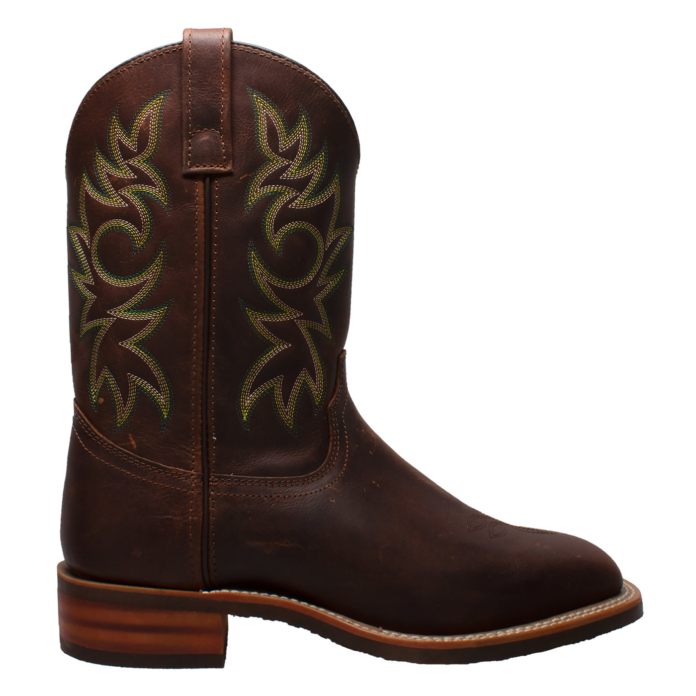 Men's 11" Work Western Square Toe Brown - 9829 - Shop Genuine Leather men & women's boots online | AdTecFootWear