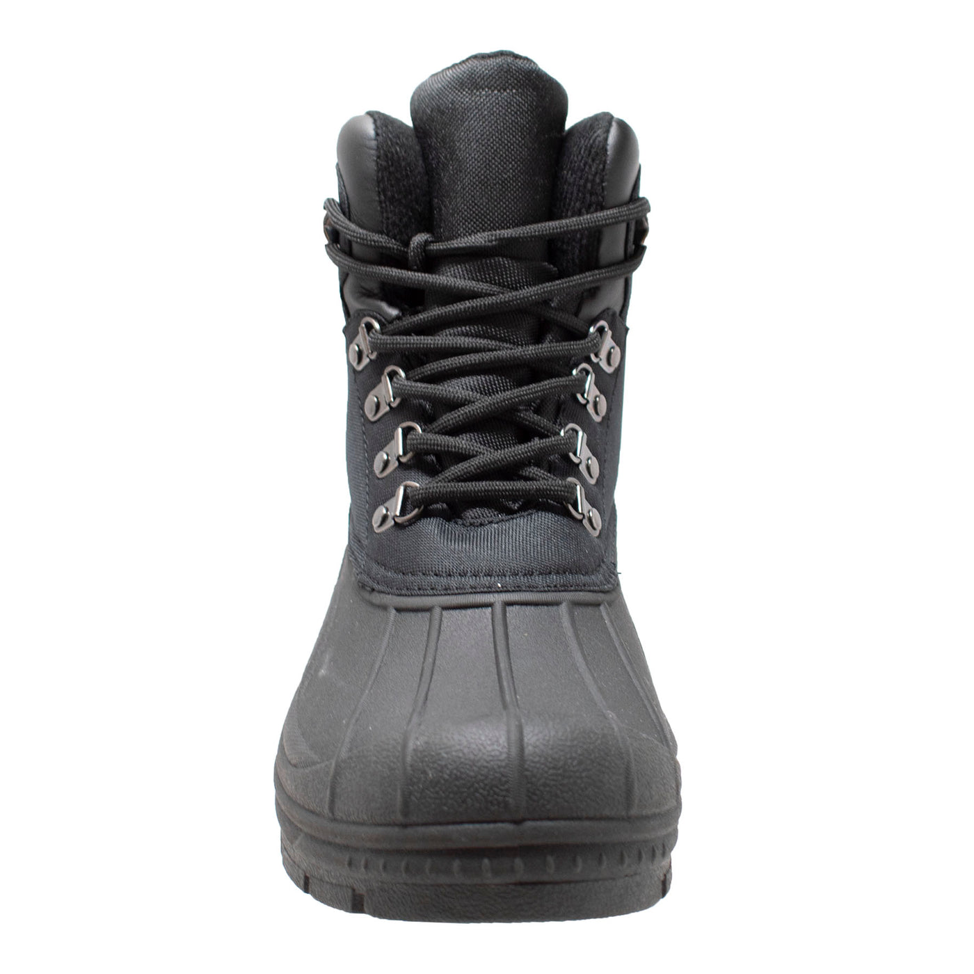 Mens Black Nylon Lace Up Winter Boots - Shop Genuine Leather men & women's boots online | AdTecFootWear