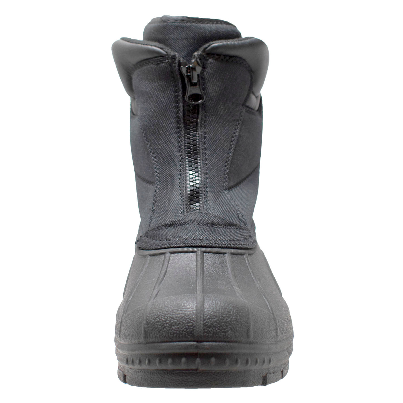 Mens Black Nylon Zipper Winter Boots 9885 – AdTecFootWear
