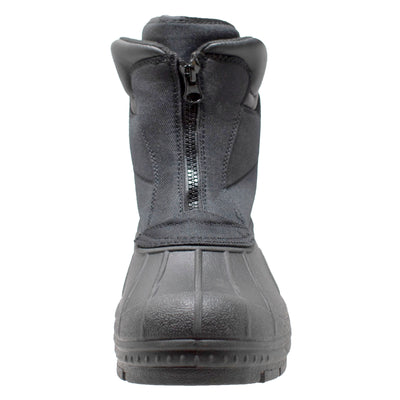 Mens Black Nylon Zipper Winter Boots - 9885 - Shop Genuine Leather men & women's boots online | AdTecFootWear