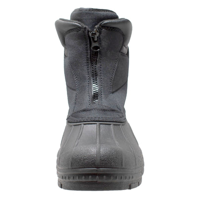Mens Black Nylon Zipper Winter Boots - 9885 - Shop Genuine Leather men & women's boots online | AdTecFootWear