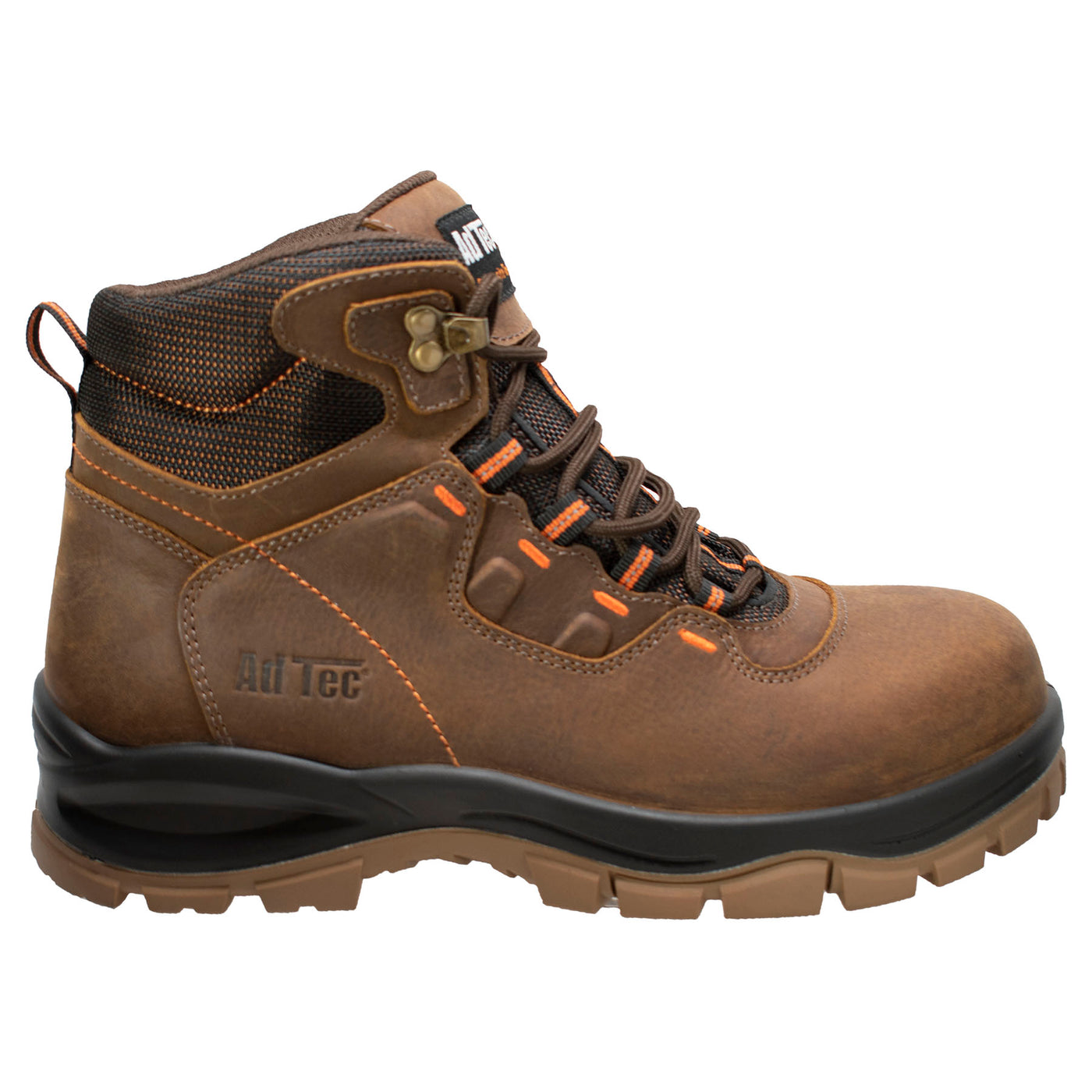 Men 6" Waterproof Composite Toe Work Hiker Brown - 9899 - Shop Genuine Leather men & women's boots online | AdTecFootWear