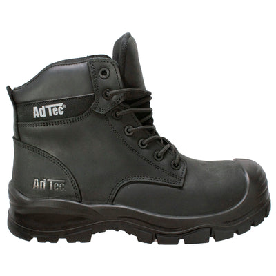 Men 6" Black Waterproof Composite Toe Work Boot - 9900-BK - Shop Genuine Leather men & women's boots online | AdTecFootWear