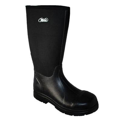 Men's 16" Cement Rubber Boot Steel Toe Black - 9913 - Shop Genuine Leather men & women's boots online | AdTecFootWear