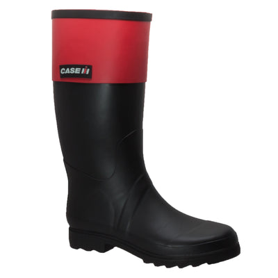 Women's Rubber Rider Boot with Red Cuff Black - CI-2002 - Shop Genuine Leather men & women's boots online | AdTecFootWear