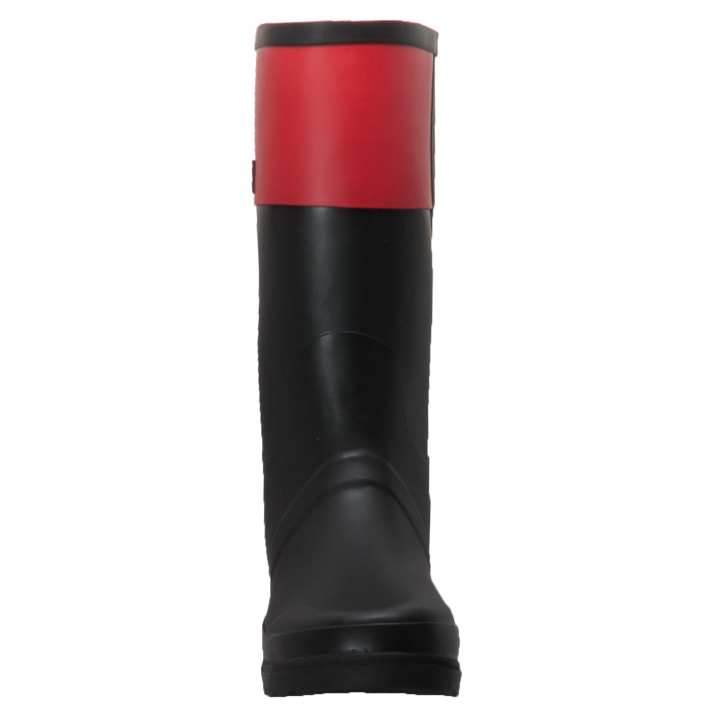 Women's Rubber Rider Boot with Red Cuff Black - CI-2002 - Shop Genuine Leather men & women's boots online | AdTecFootWear