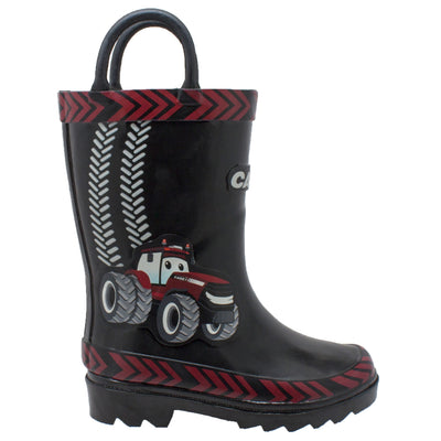 Children's 3D "Big Red" Rubber Boot Black - CI-4003 - Shop Genuine Leather men & women's boots online | AdTecFootWear