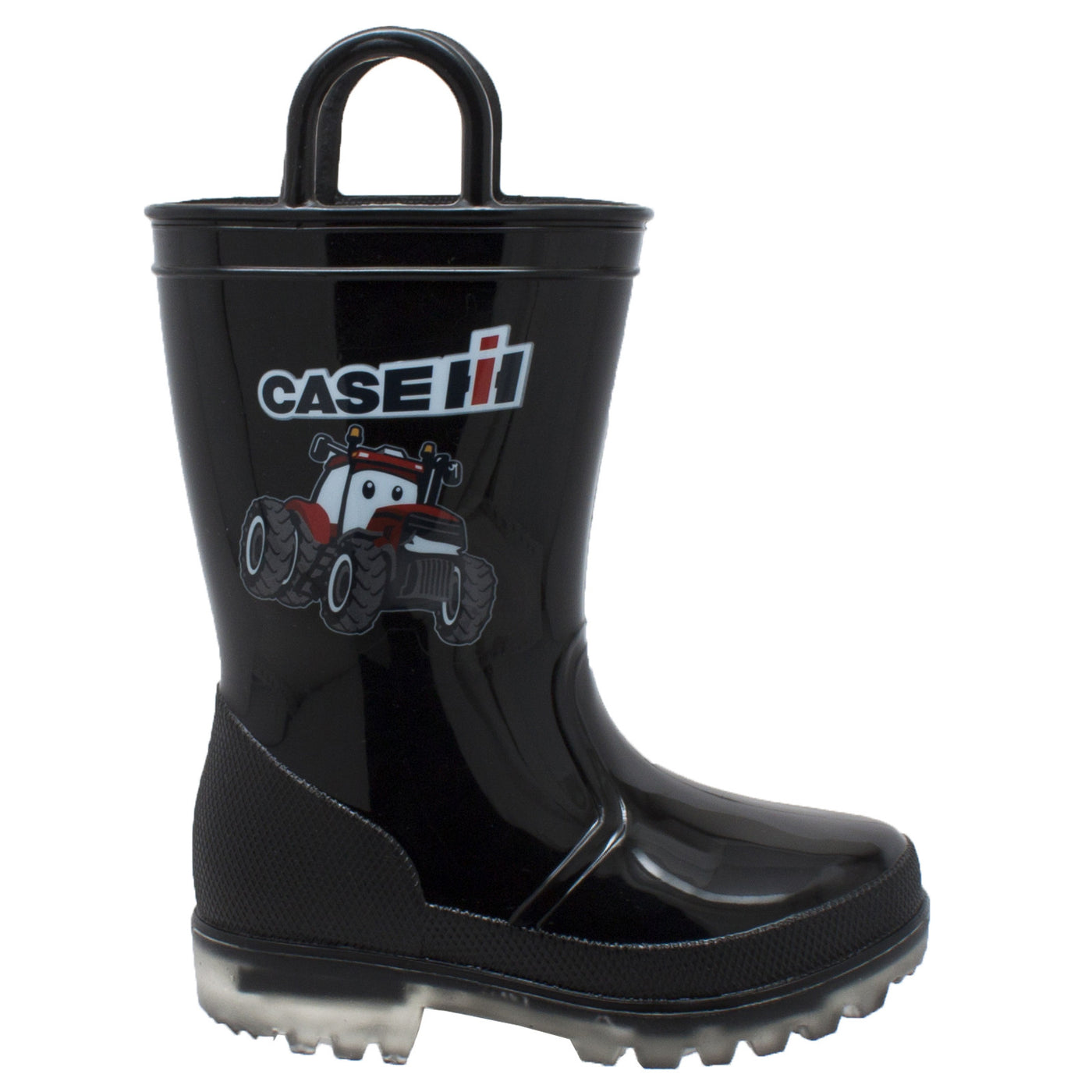 Children's PVC Boot with Light-Up Outsole Black - CI-4008 - Shop Genuine Leather men & women's boots online | AdTecFootWear