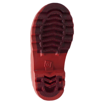 Toddler's "Big Red" Rubber Boots Red - CI-5001 - Shop Genuine Leather men & women's boots online | AdTecFootWear