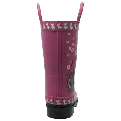 Toddler's 3D "Fern Farmall" Rubber Boot Pink - CI-5004 - Shop Genuine Leather men & women's boots online | AdTecFootWear