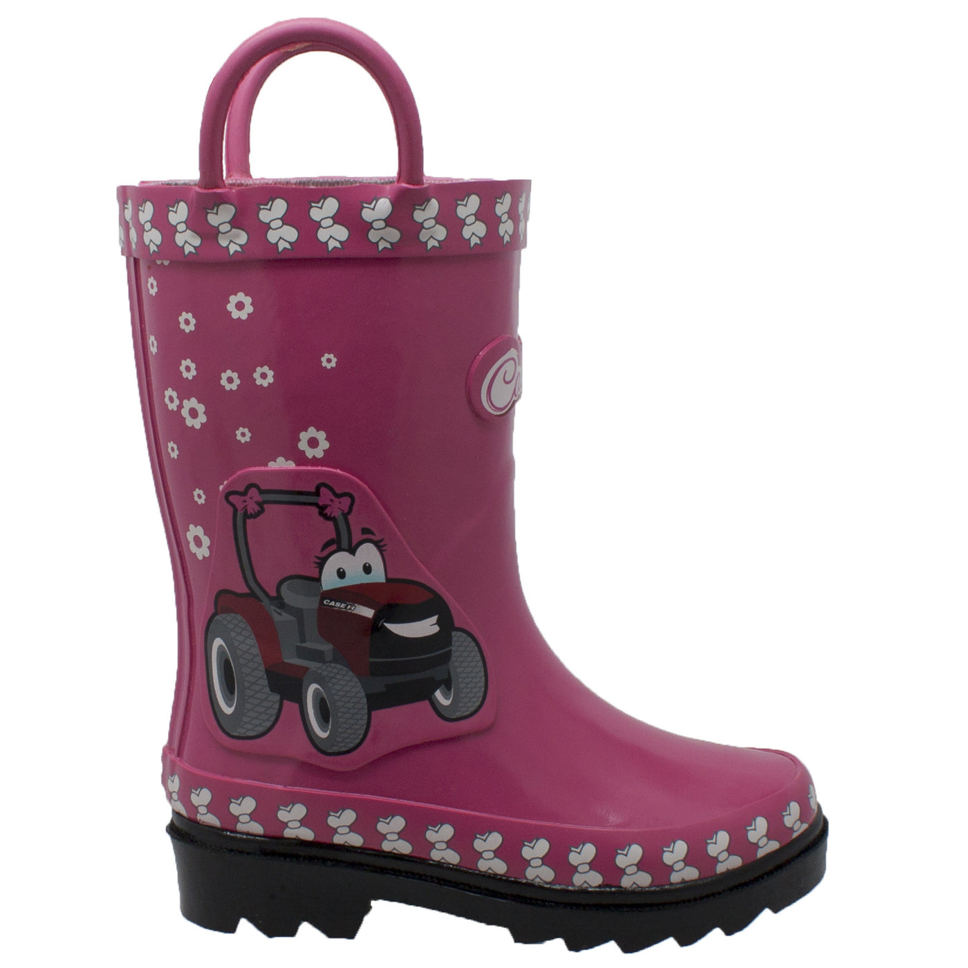 Toddler's 3D "Fern Farmall" Rubber Boot Pink - CI-5004 - Shop Genuine Leather men & women's boots online | AdTecFootWear