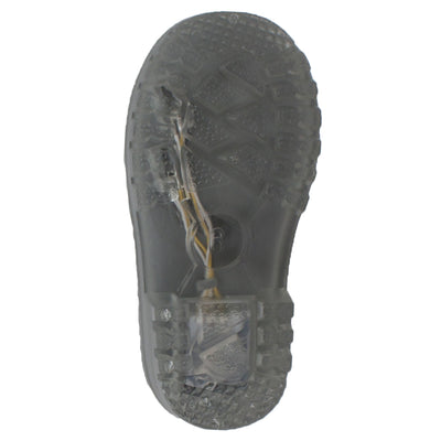 Toddler's PVC Boot with Light-Up Outsole Grey - CI-5010 - Shop Genuine Leather men & women's boots online | AdTecFootWear