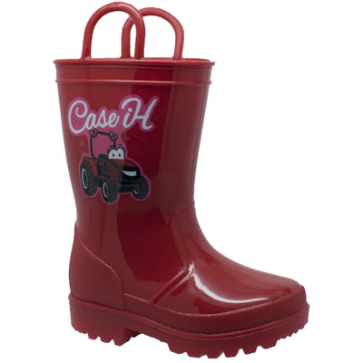 Toddler's PVC Boot with Light-Up Outsole Red - CI-5011 - Shop Genuine Leather men & women's boots online | AdTecFootWear