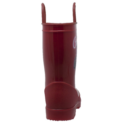 Toddler's PVC Boot with Light-Up Outsole Red - CI-5011 - Shop Genuine Leather men & women's boots online | AdTecFootWear