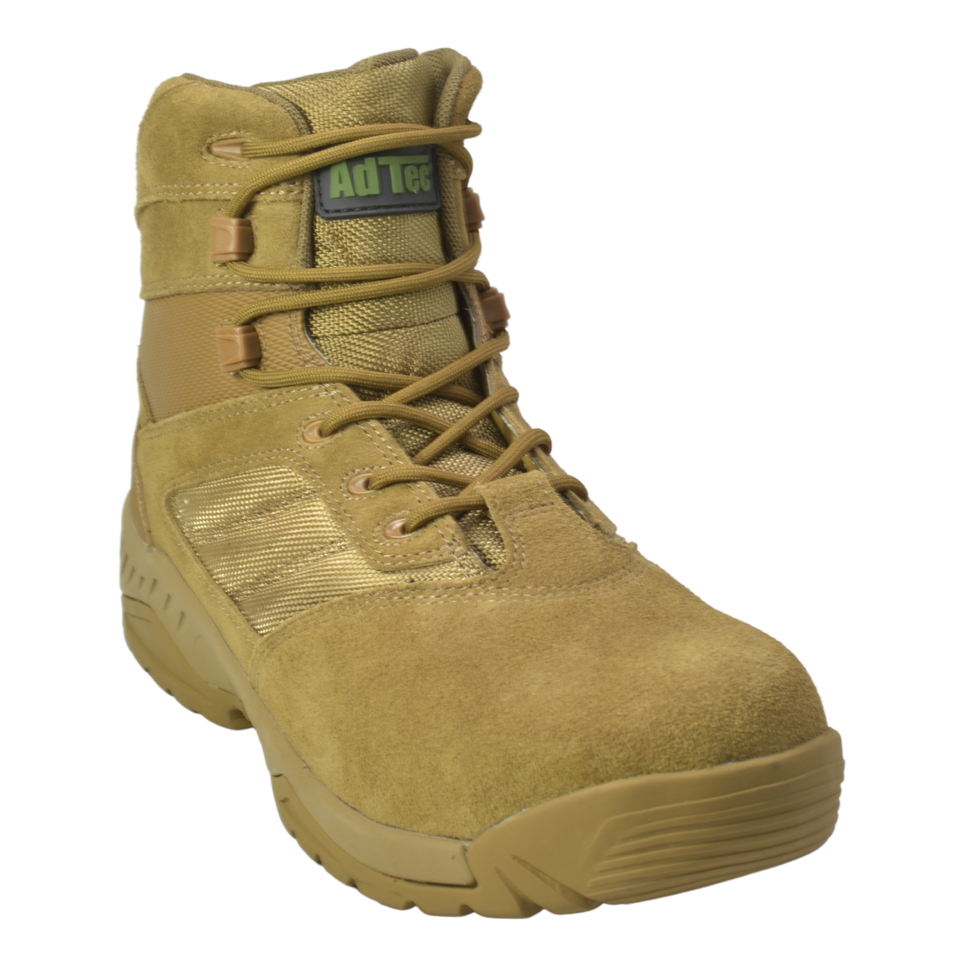 Sandbox - Men's 6"  Coyote Suede Leather Tactical Boot w/ Side Zipper - KT1003