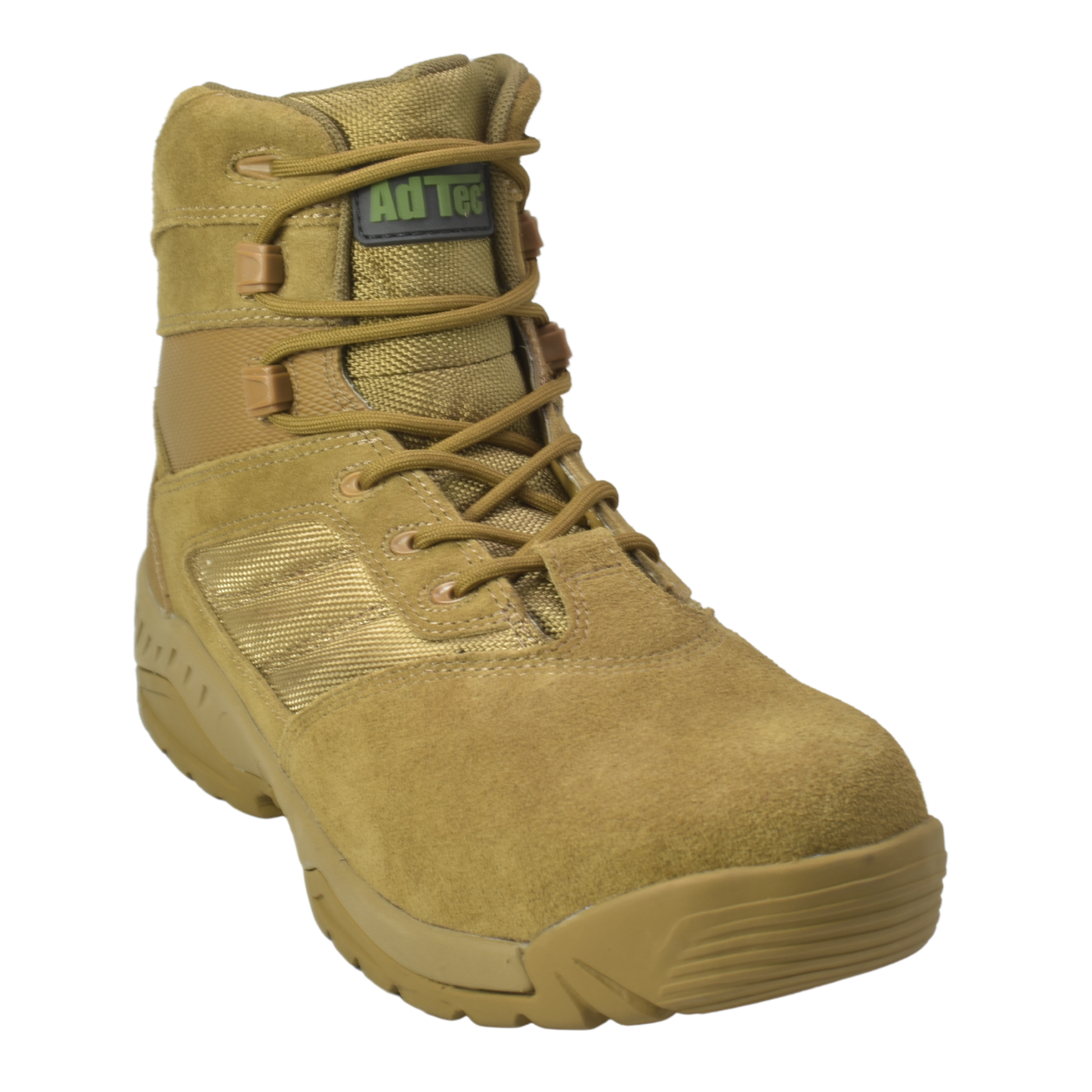 Sandbox - Men's 6" Suede Leather Side Zipper Tactical Boot, Coyote - KT1003