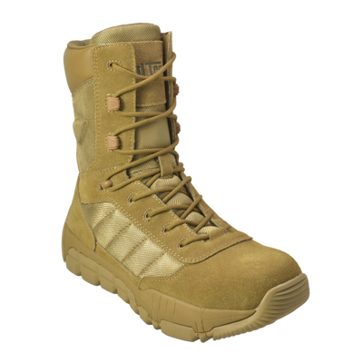 Sandbox - Men's 9" Coyote Suede Tactical Boot w/ Side Zipper & Composite Toe- KT1005
