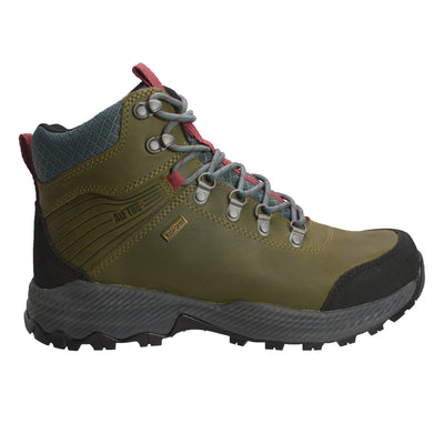 Men's 6" Olive Leather Waterproof Hiking boot- KT1008