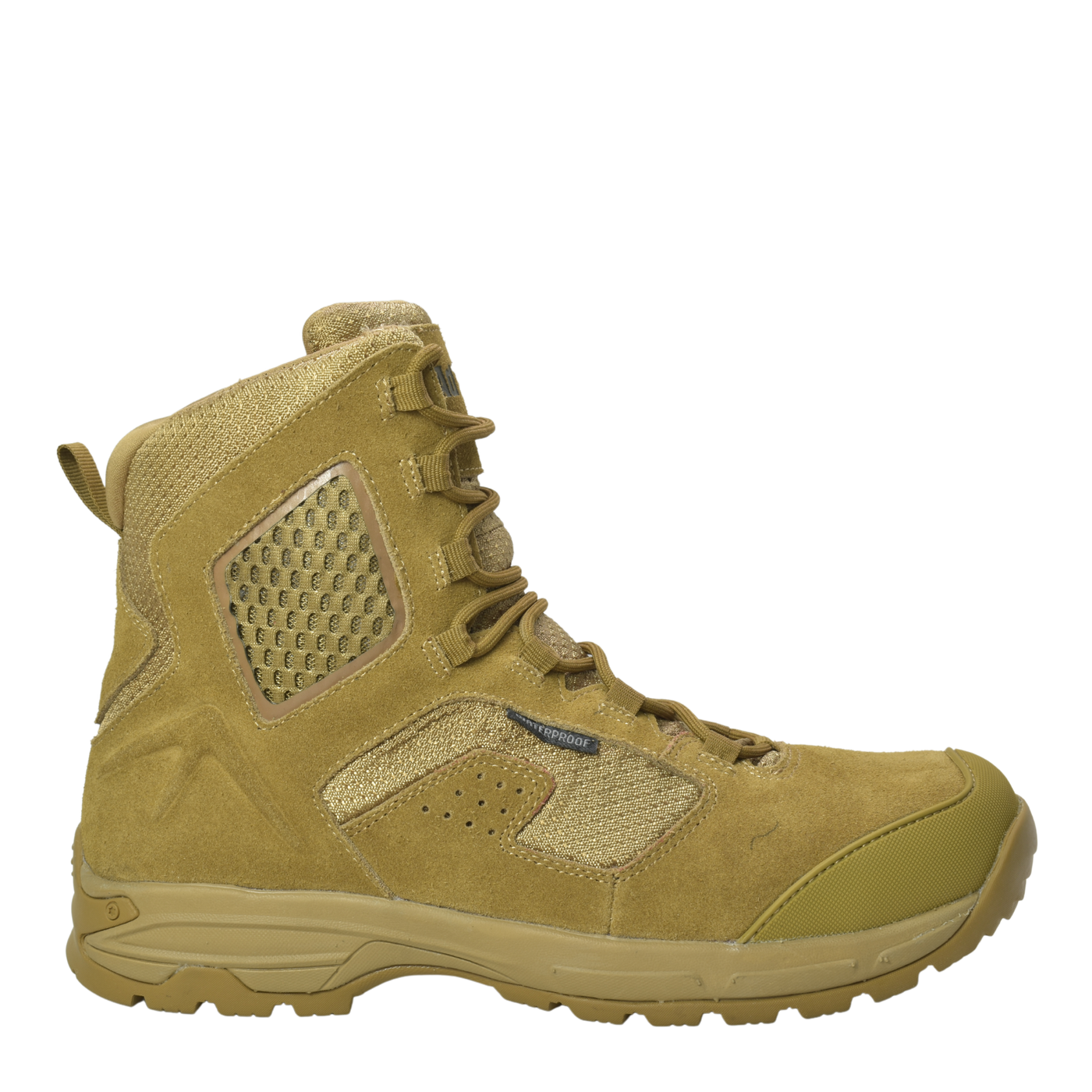 Sandbox - Men's 8" Coyote Suede Tactical Boot w/ Side Zipper & Waterproof membrane - KT1010