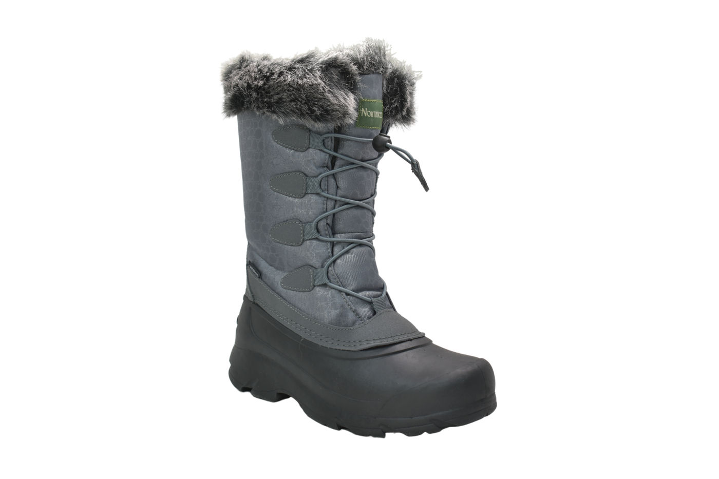 Women's Lace Grey Winter Boot - NH03-GR - Shop Genuine Leather men & women's boots online | AdTecFootWear