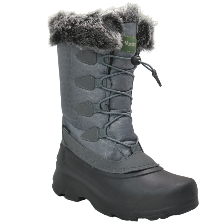 Women's Lace Grey Winter Boot - NH03-GR – AdTecFootWear